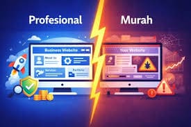 perbedaan jasa website murah dan profesional